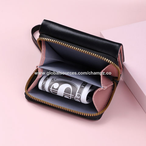 High Quality Multifunctional Heart Shape Wallet Pu Leather Coin Purses  Zipper Small Wallets Female Money Bag Clutch Pouch