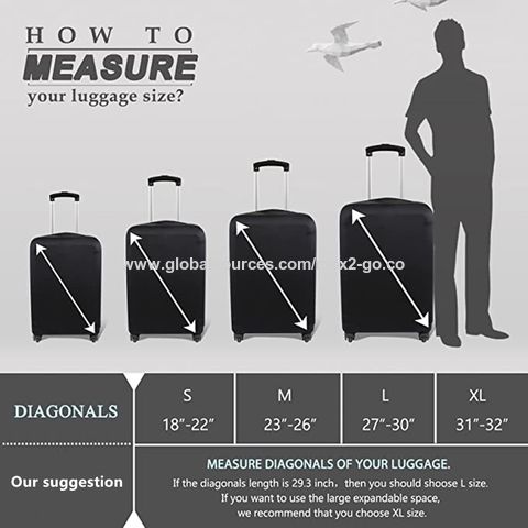 Luggage Cover Travel Case Cover for 18 to 32 inch Luggage