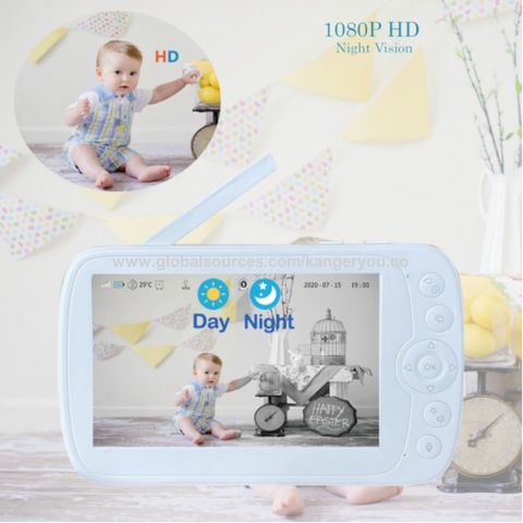 Babyfoon avec caméra - Écran HD 5 pouces - Babyphone - Vidéo et Audio -  Extensible
