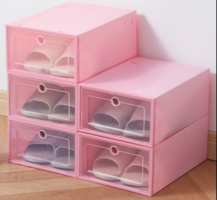 Buy Wholesale China Clear Stackable Shoe Storage Box Plastic Thickened Dust Proof And Moisture