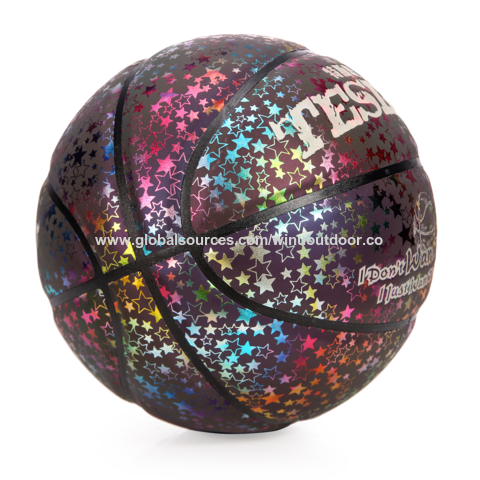 Balones de baloncesto - Holográfico reflectante brillante Baloncesto  resplandor en la oscuridad Baloncesto especial Regalos de baloncesto  interior-exterior