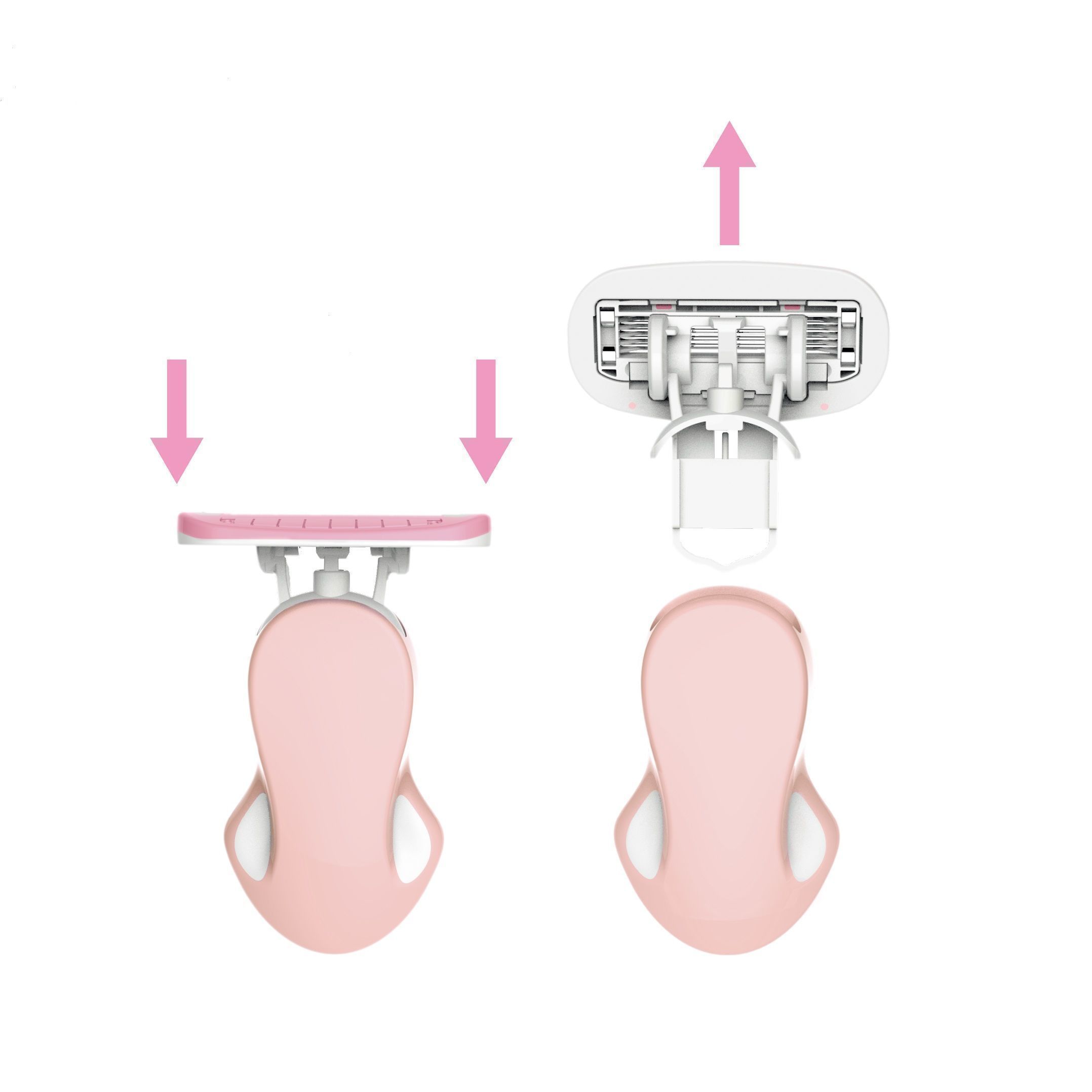 Cartridge Razor Dimensions Hot Factory Wholesale Five Blades Women Razor Cartridge Shaving ...