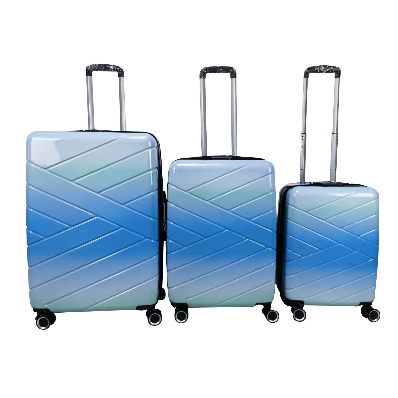 Source Custom Famous Brand Designer Luggage ABS+PC Trolley Bags Hard Case  Waterproof 3pcs Suitcase Set on m.