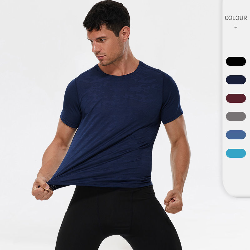 Factory Direct High Quality China Wholesale Men Oversized Gym Tee Sports Customized Logo Fitness Solid O neck Spandex Plain Dyed Casual T Shirt 4.2 from Underkingo Garments Manufacturing Co. Ltd