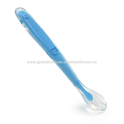 fornecedor de colher de bebê de silicone, fábrica de colher de alimentação  de silicone, colher de criança macia no atacado