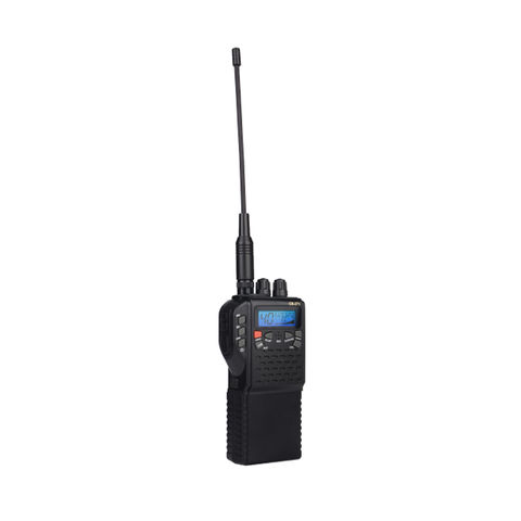 Radio CB portable ultra-compacte avec plus de 400 canaux, idéale pour une utilisation partout dans le monde.
