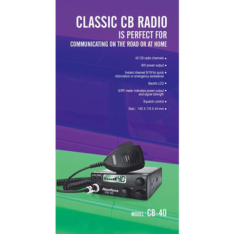 Achetez en gros 40 Canaux Radio Cb, Puissance De Sortie 8w, Lcd  Rétroéclairé, Contrôle Squelch Chine et Ventes Chaudes Cb/radio  Bidirectionnelle