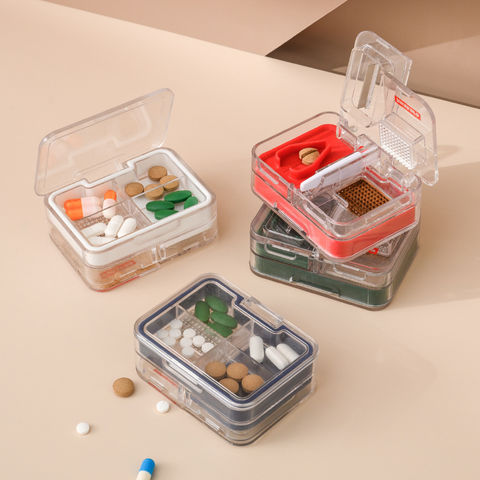 Portable Storage Plastic Tablet Splitter Medicine Organizer Mini Pill  Cutter - China Pill Organizer, Pill Box