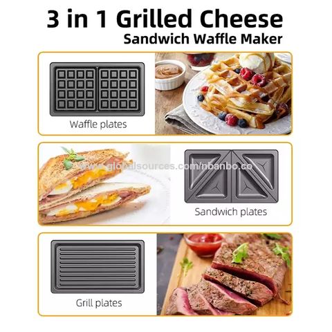 3-in-1 Removable Non-Stick Plates Toast Machine Bread Maker Electric  Waffles Maker Electric Grill Steak Electric Sandwich Maker - China Electric  Sandwich Maker and Electric Waffles Maker price