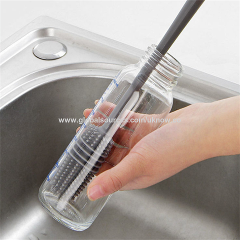 Buy Wholesale China Bottle Cleaning Brushes, Silicone Long-handle Cup Brush  Without Dead Corner Kitchen Cleaning Brush & Bottle Cleaning Brushes at USD  0.1