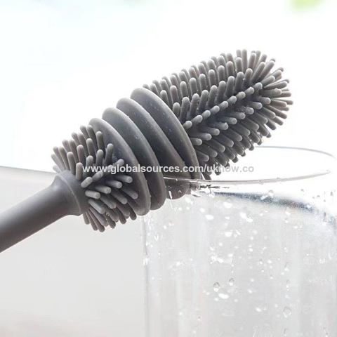 Buy Wholesale China Bottle Cleaning Brushes, Silicone Long-handle Cup Brush  Without Dead Corner Kitchen Cleaning Brush & Bottle Cleaning Brushes at USD  0.1