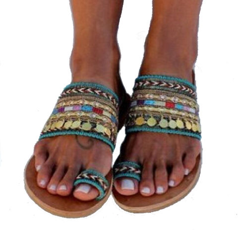 Yoga Sandals Women's Sandals Flat Summer Shoes Thong Bohemian