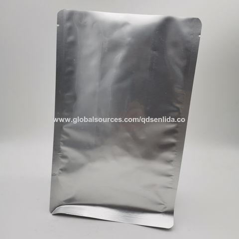 Aluminium foil package coffee bean bag mockup Vector Image