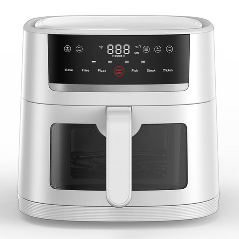 Freidora de Aire 9 en 1, Air Fryer 4L con Temporizador de 60 Minutos y  Pantalla LED, Temperatura Ajustable de 40℃ a 200℃, Canasta Antiadherente,  Menos Aceite y Sin Humo, 1500W