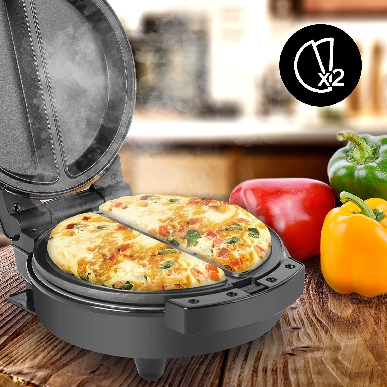 Buy Wholesale China Omelet Maker Electric 2 Omelette Cooker Non-stick  Deep-fill Cooking Plates Omelet Maker & Omelet Maker at USD 5.5