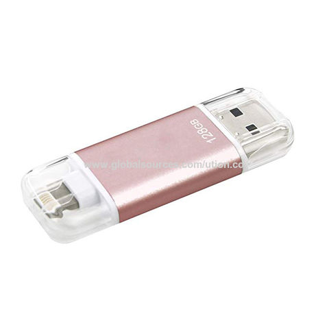 Clé USB 3.0 128 Go Compatible pour iPhone Flash Drive avec
