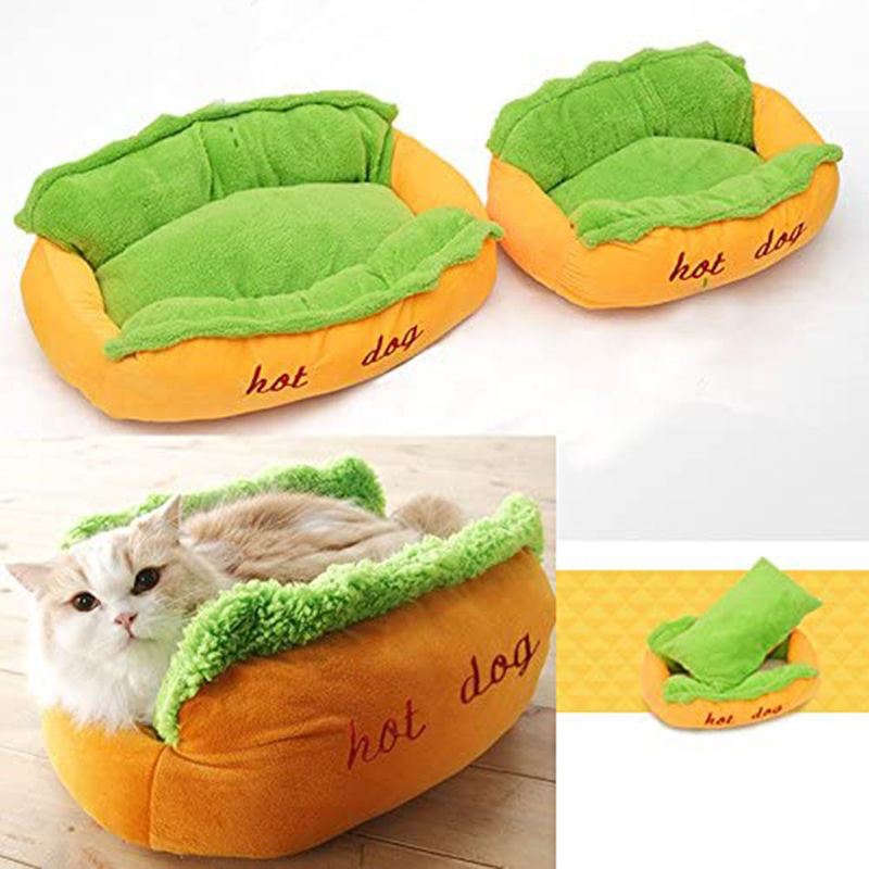 Buy Wholesale China Novelty Design Hot Dog Shape Pet Bed Sleeping