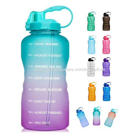 Buy Wholesale China 1 Gallon Water Bottle Creative Gradient Petg Plastic  Portable Sports Big Water Bottle & 1 Gallon Water Bottle at USD 9.6