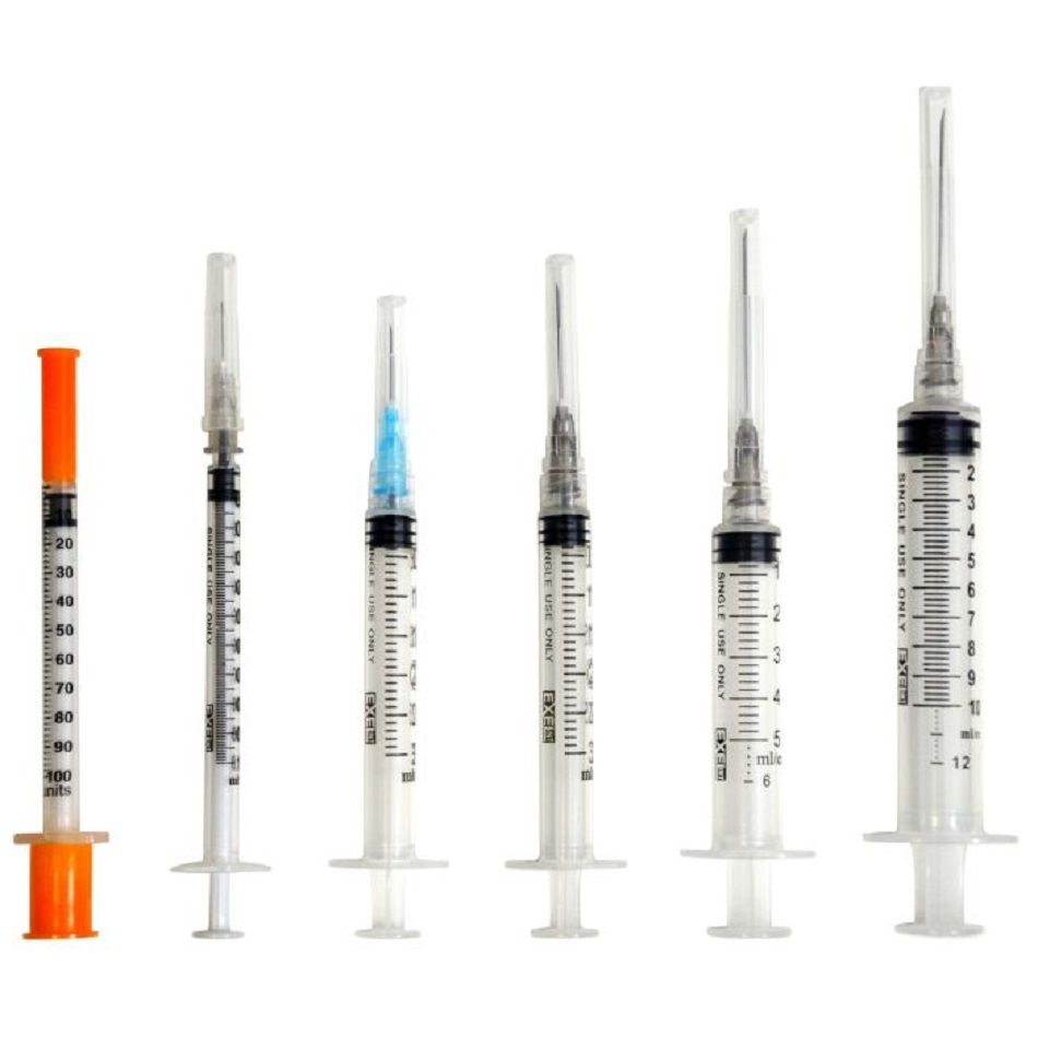 Curved Tip Syringe for Glue, Resin, Epoxy, Dental Injection With & Without  Scale. Craft Syringe for Precise Application. 