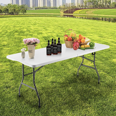 Buy Wholesale China Folding Table 6ft Portable Heavy Duty Plastic