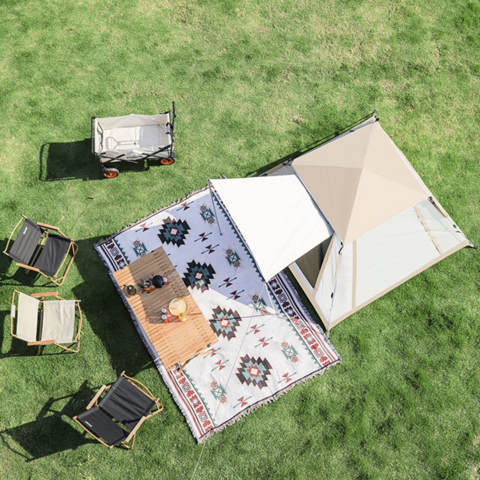 Pop Up Tent, Family Camping Tent With 2 Big Door/floor-to-ceiling
