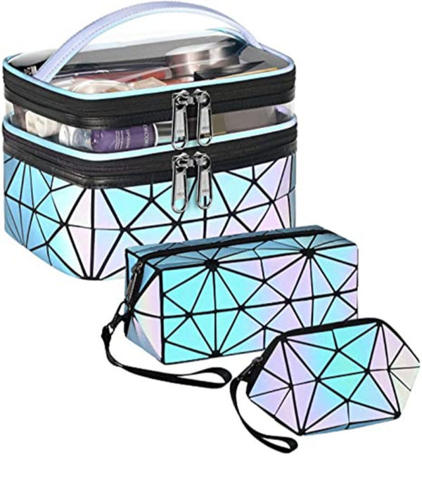 INVODA Cosmetic Bag 4 Pieces Barrel Shaped Travel Makeup Bags Large 4PCS |  eBay