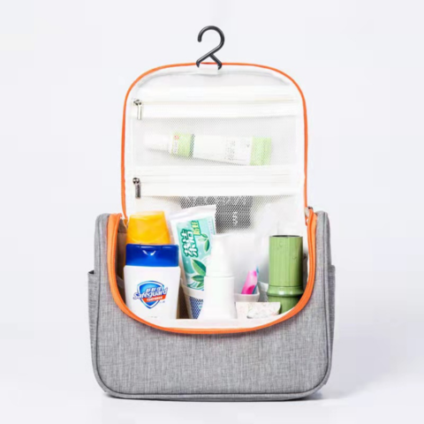 Neceser colgante | Neceser de viaje compacto para hombres y mujeres, bolsa  de higiene plegable para hombre con 4 compartimentos, bolsa de baño de