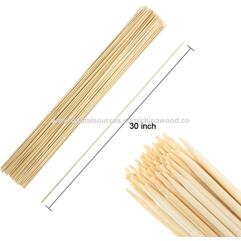 Heavy Duty Bamboo Marshmallow Roasting Sticks, Smores Skewers For