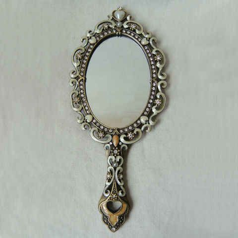 Antique outlet handheld mirror