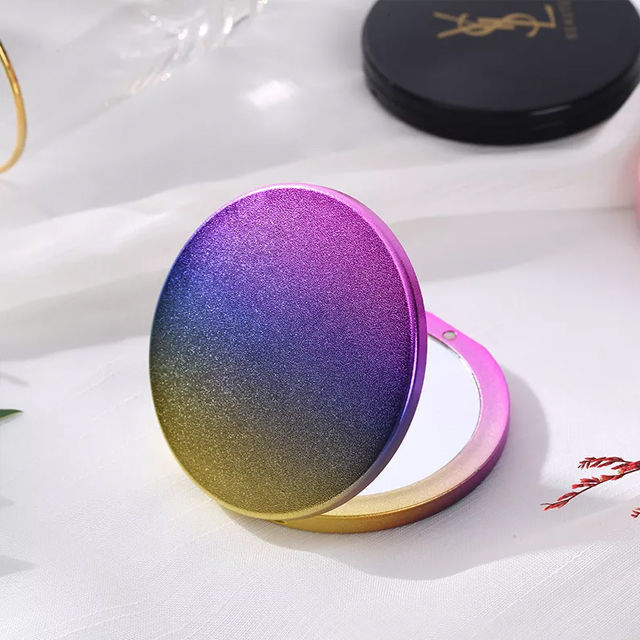 Portable Folding Mirror, Double-sided Mini Makeup Mirror