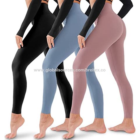 Moda Cintura Alta Esticamento Sexy Calças Femininas Leggings Levantamento De  Quadril Esportivas De Yoga