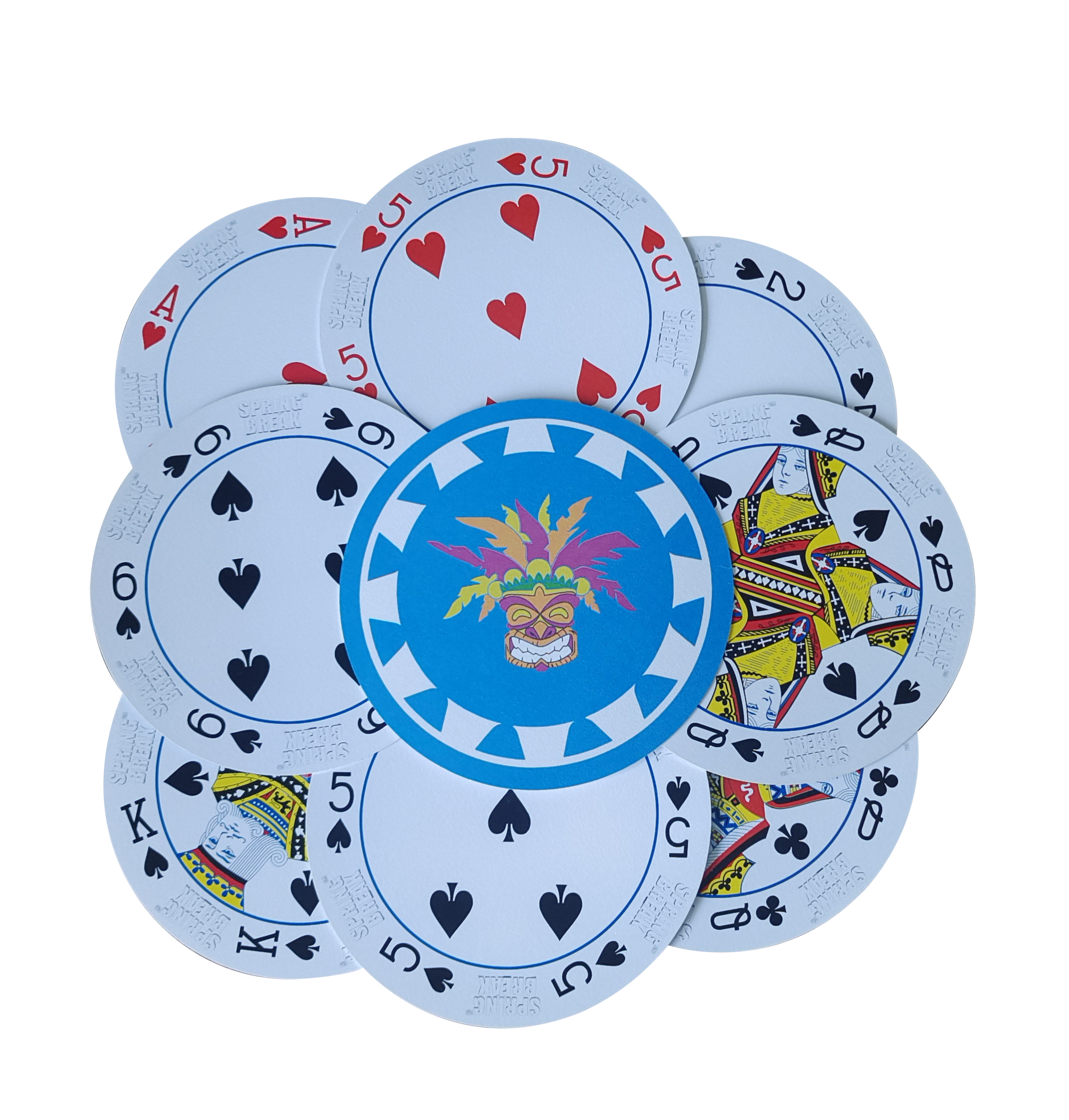 Card Model Rounded Handle Playing Cards With Rounded Shape, Customized Designs Are Welcome ...