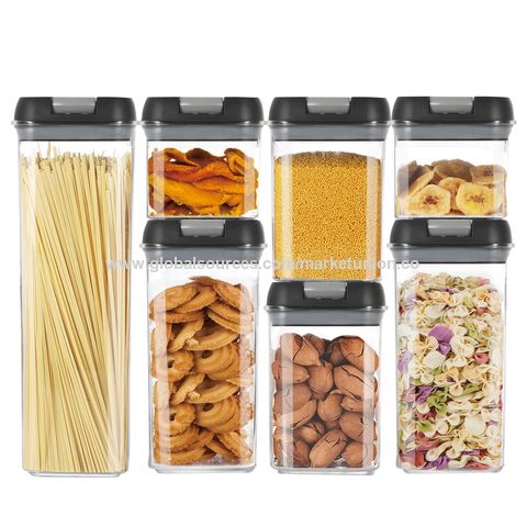 Food Storage Containers Airtight, Vtopmart 7 Pieces Plastic Cereal  Containers with Easy Lock Lids - China Food Storage Container and Airtight  Container price