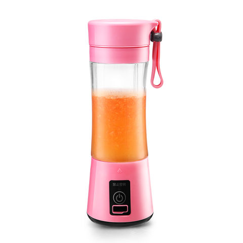 3CPRECIOUS - Batidora portátil USB, mezclador de jugo de fruta, mini  batería recargable portátil, mezclador mezclador de jugo, 12.8 fl oz (azul)