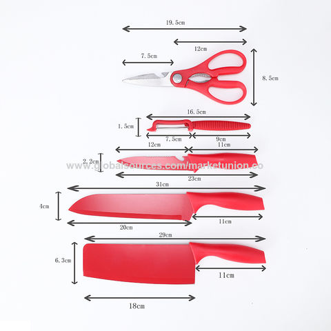 Großhandel Küchenmesser-Set aus Edelstahl, 6-teiliges Küchenhelfer-Set