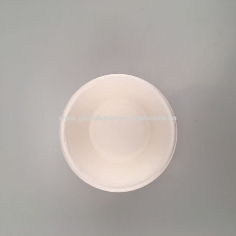 White Biodegradable Take out Disposable Food Container Cups Eco