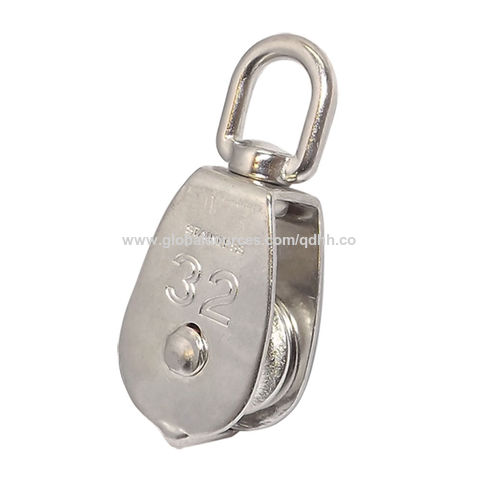 Bulk Buy China Wholesale Stainless Steel Single Pulley With Swivel