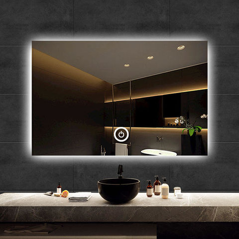 Buy Wholesale China Round Wall Frameless Mirror With Shelf For