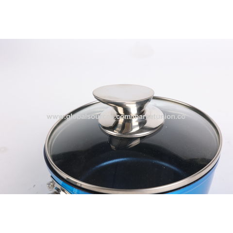 Buy Wholesale China Blue Small Nonstick Saucepan With Lid, With Metal  Handle With Ceramic Coating / Milk Pot & Saucepan at USD 4.8