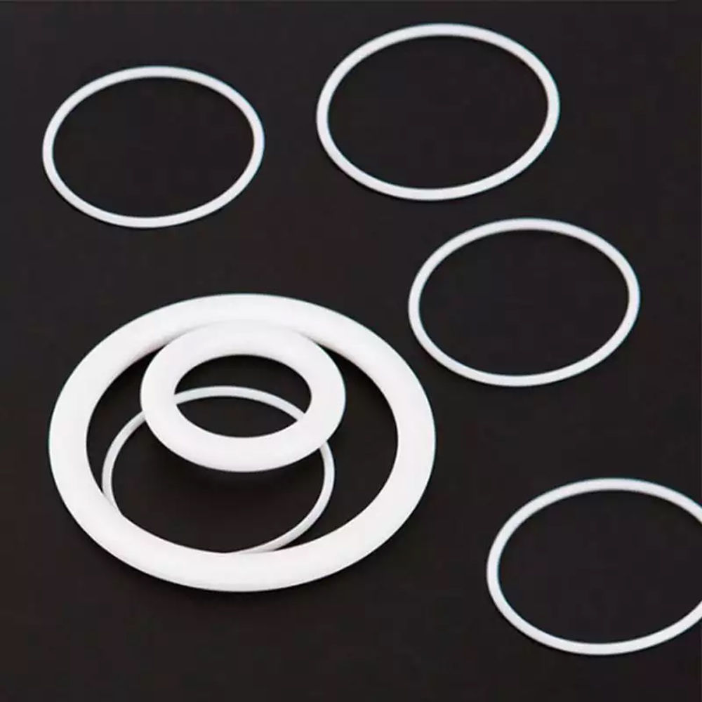 Customized White Ptfe Mechanical Sealing Spacer Virgin Ptfe Spacer ...