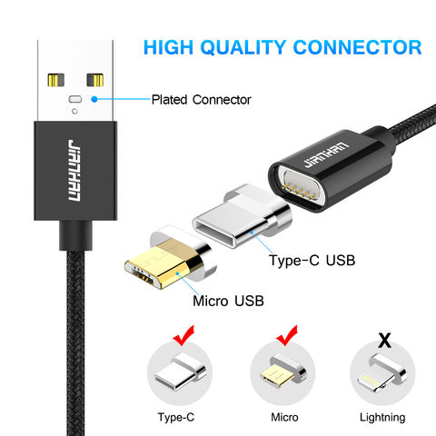 Câble Charge & Synchronisation Adhésion Magnétique Avec Connecteur