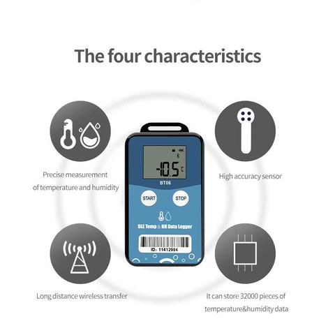 BLE Temperature and Humidity Sensor for Remote Temperature Monitoring -  China Temperature Monitoring, BLE Temperature Sensor