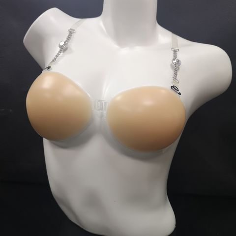 Silicone Gel Self Adhesive Push Up Strapless Backless Bra - Front