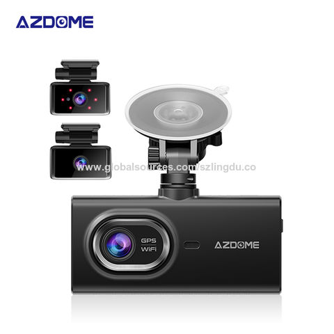 AZDOME M301 2K Dash Cam Front and Rear, Built in WiFi, Dual Dashcams for  Cars, Voice Control Car Camera with UHD 1440P, Night Vision, G-Sensor