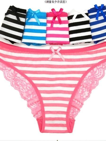Buy China Wholesale Cotton Panty,custom Striped Sexy Thong Underwear For  Women & Cotton Panty $0.65