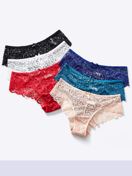 Buy Sexy Girls Transparent Bikini Underwear Lace Transparent Colorful  Panties Women from Shenzhen Qiaofenni Industrial Co., Ltd., China