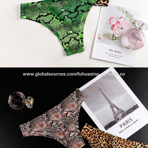Animal Leopard Print Wholesale Sexy Seamless Panties Thongs Women