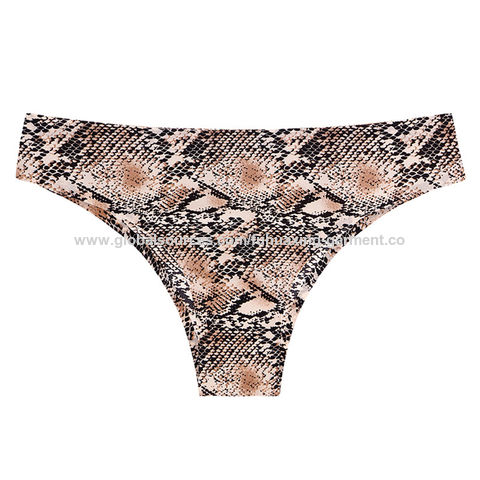 Wholesale Seamless Underwear for Women No Show Leopard Bikini