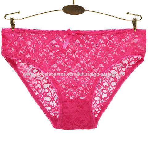 In Stock Bulk Sexy See Through Transparent Nylon Underwear Girls