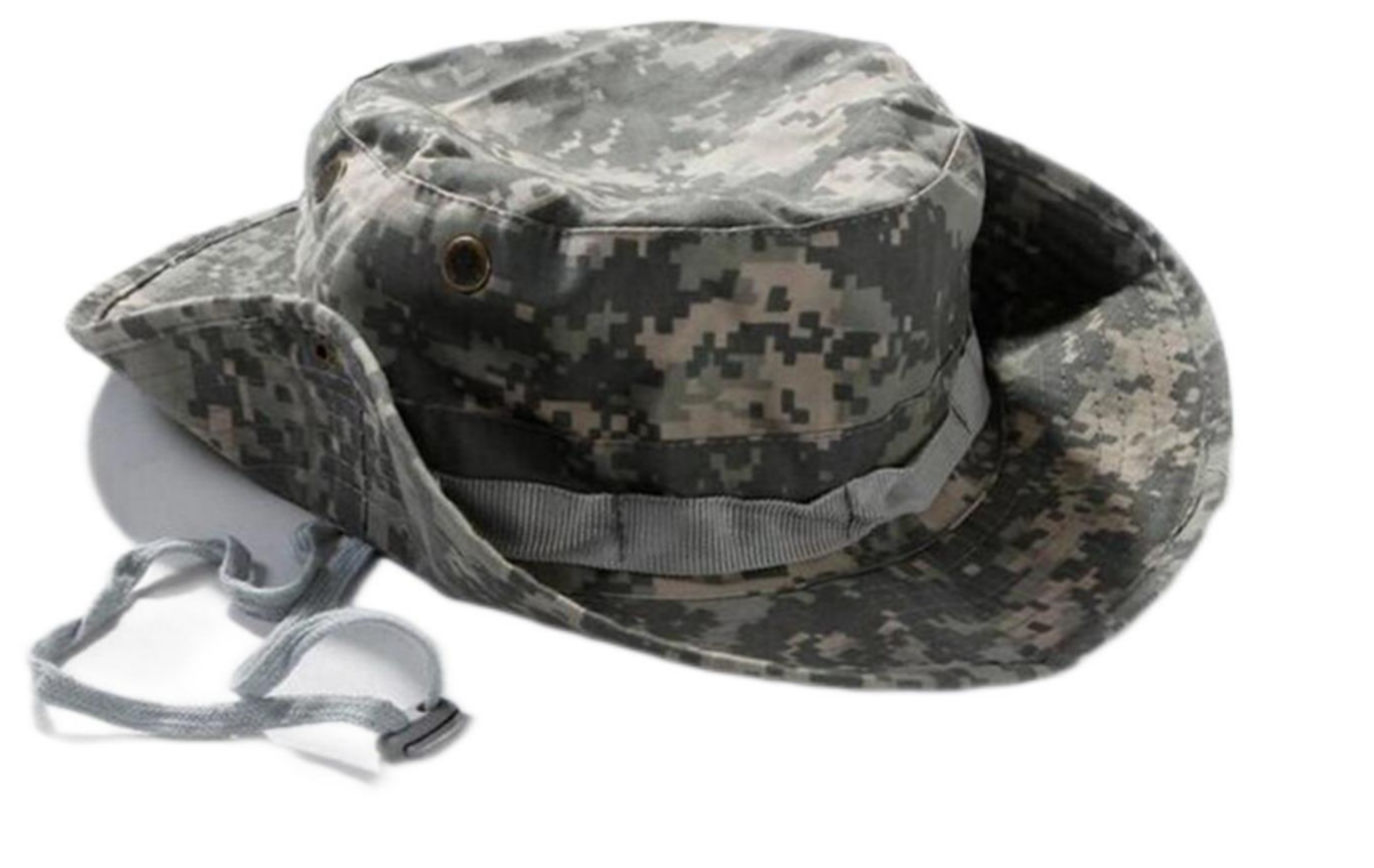 Men Outdoor Sports Sun Bucket Cap Tactical Cap Boonie Hat Fishing